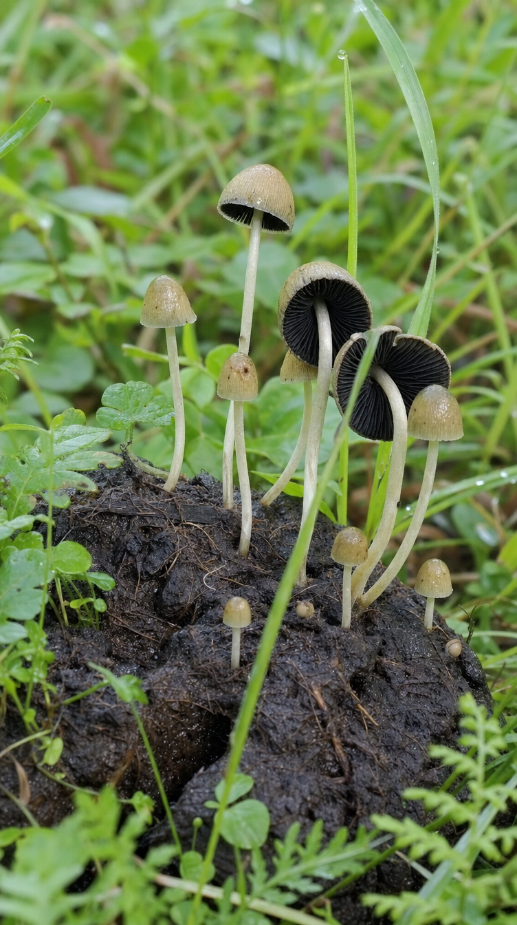 Field Mushroom Observation in Natural Habitat
