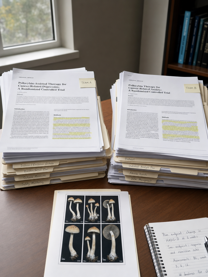The Griffiths2016TrialPsilocybinfortheFearattheEndofLife Griffiths 2016 Cancer Distress Trial Papers.Png