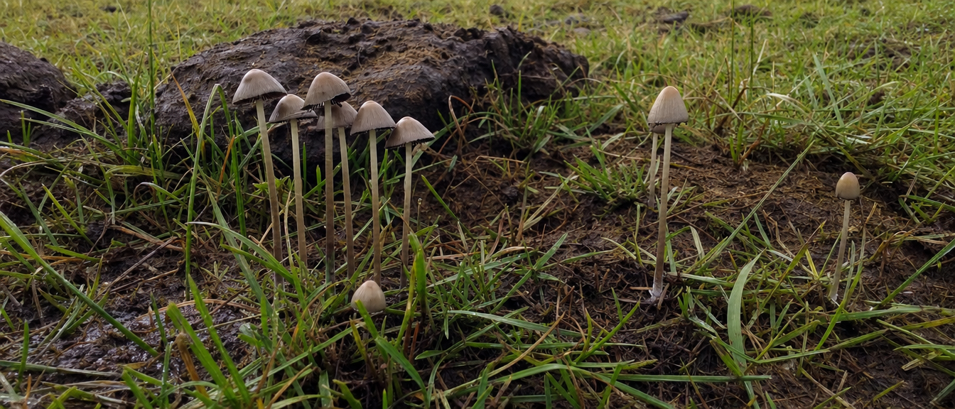 The Genera That Produce Psilocybin A Field Overview Panaeolus Dung Grassland Habitat Png