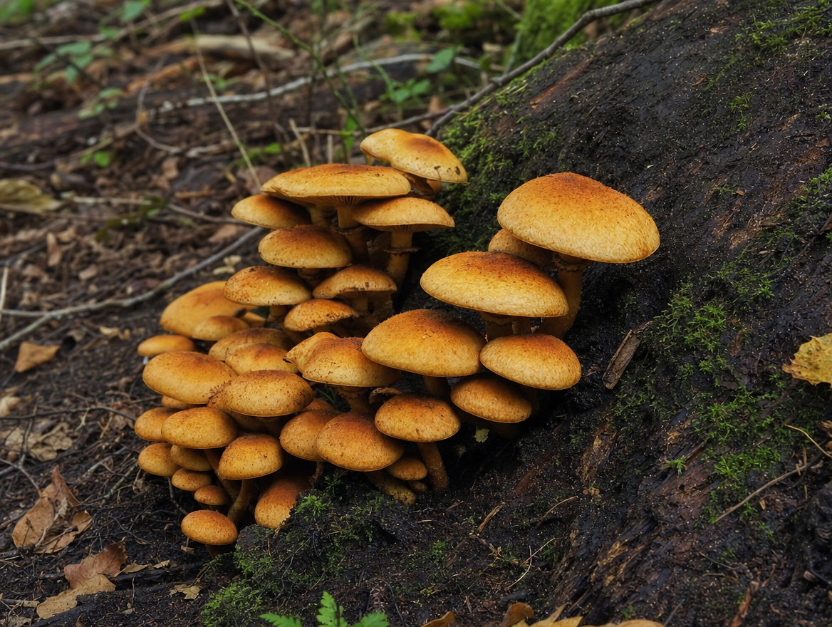 The Genera That Produce Psilocybin A Field Overview Gymnopilus Orange Wood Rotting Mushrooms Png