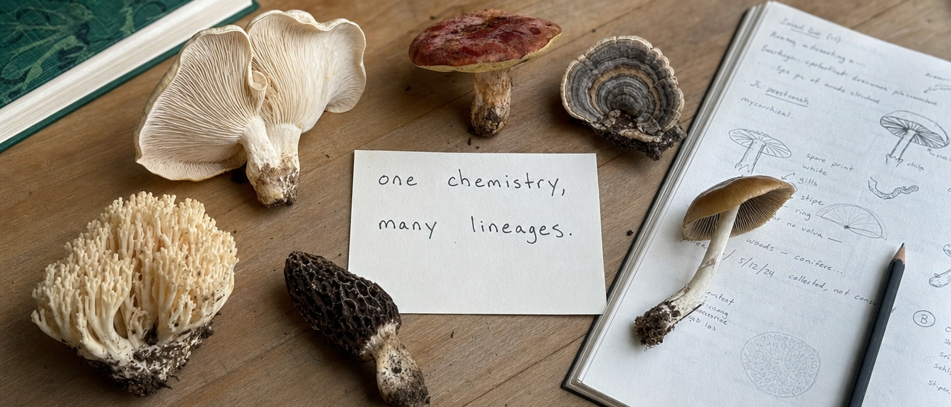 The Genera That Produce Psilocybin A Field Overview Psilocybin Chemistry Many Lineages Overview Png
