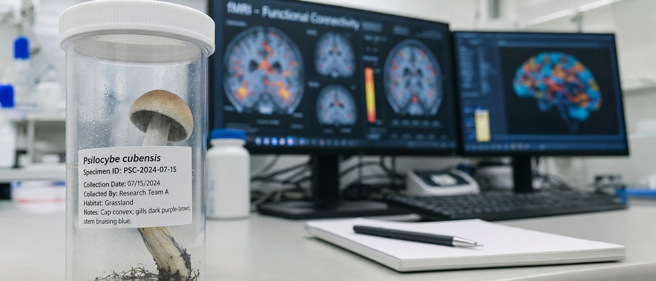 Psilocybin Cubensis Lab Sample Brain Imaging