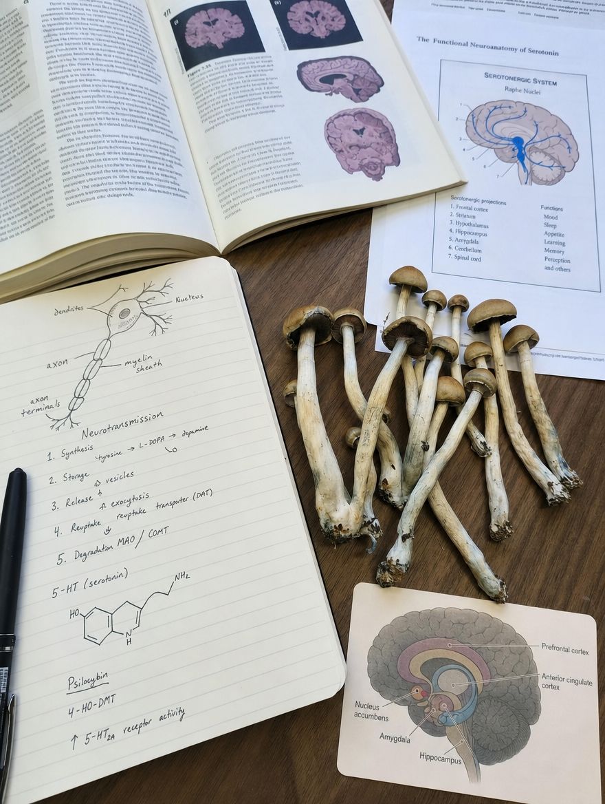 Psilocybin Default Mode Network Research Desk