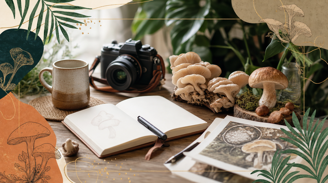 "An open independent magazine on a desk beside a coffee cup and laptop, warm editorial lighting."