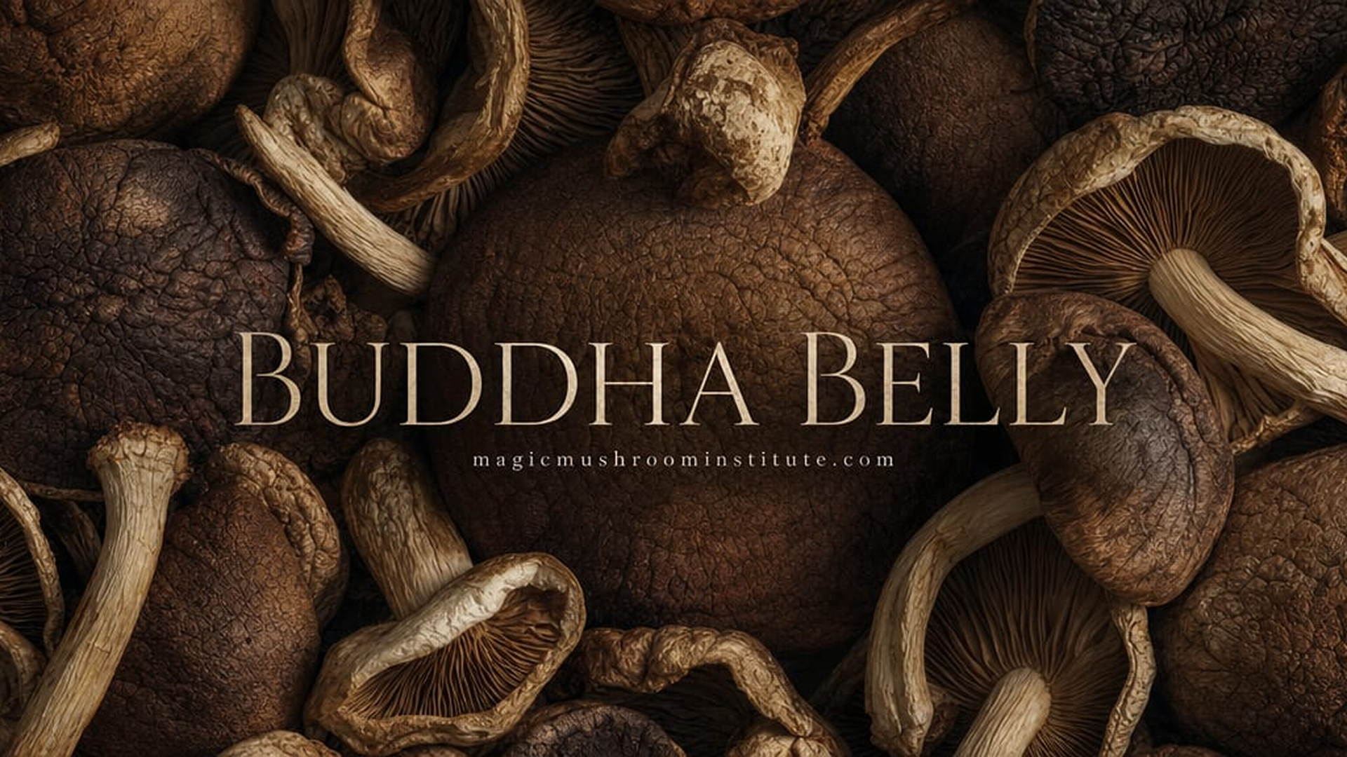 Buddha Belly poster digital art magic mushroom institute -
